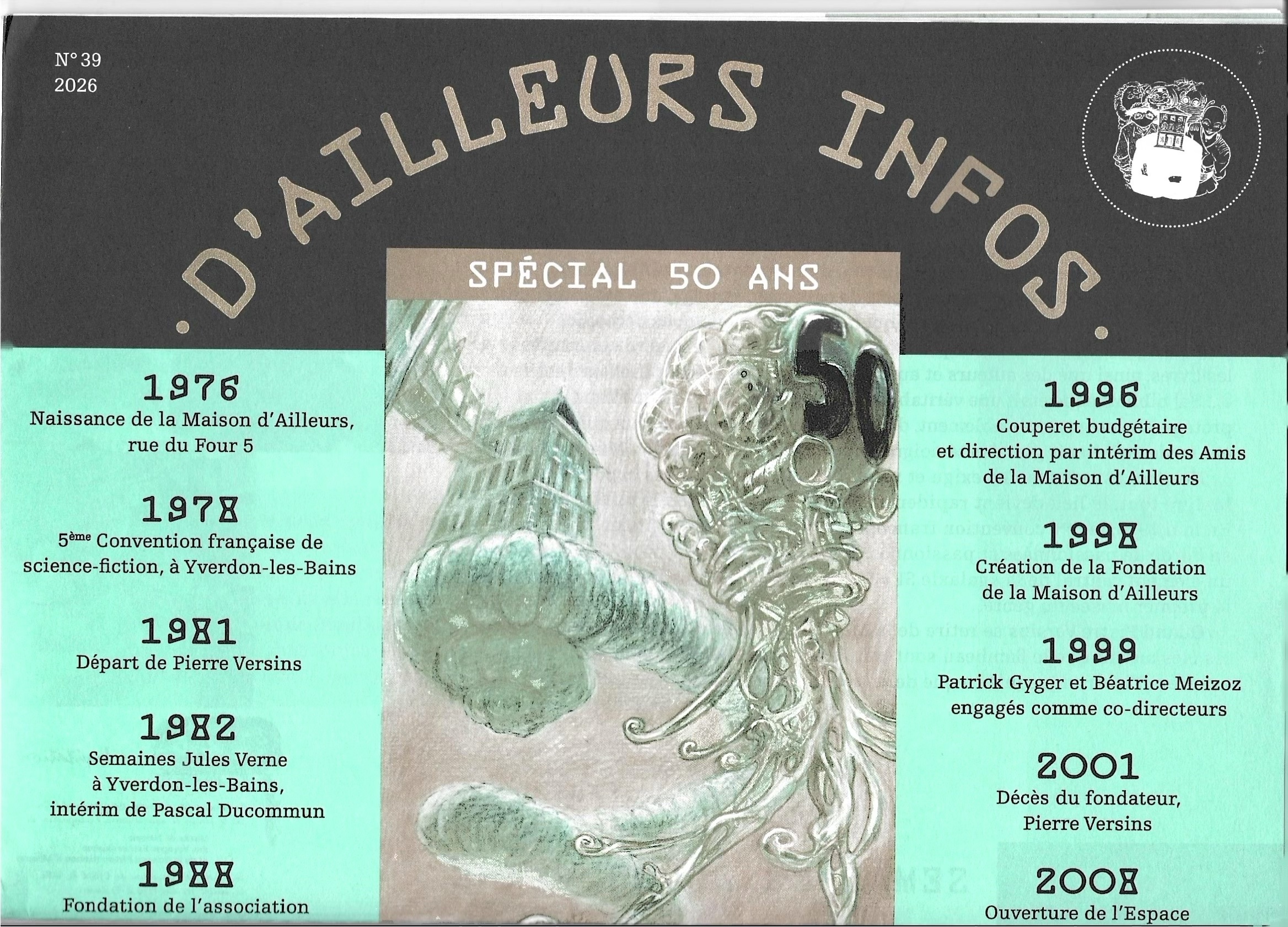 D'Ailleurs Infos, double page intérieure